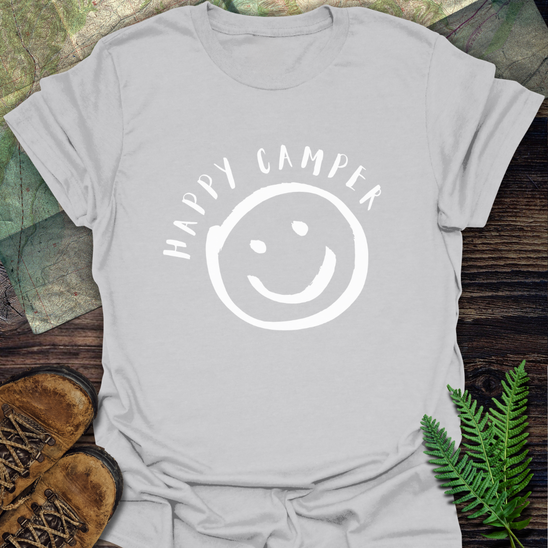 Happy Camper Smiley Face T-Shirt