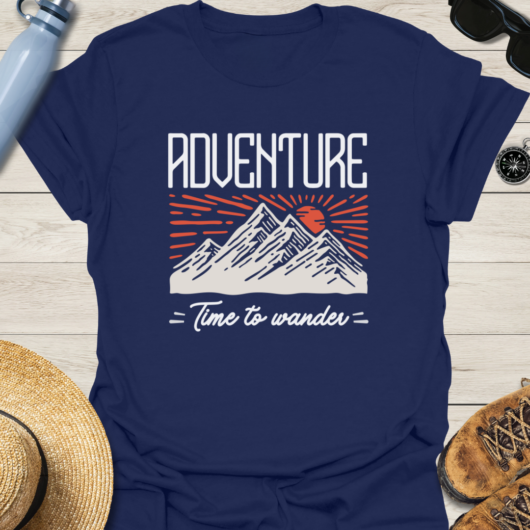 Adventure: Time To Explore Mountains T-Shirt