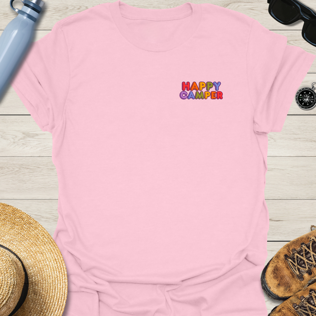 Rainbow Happy Camper T-Shirt