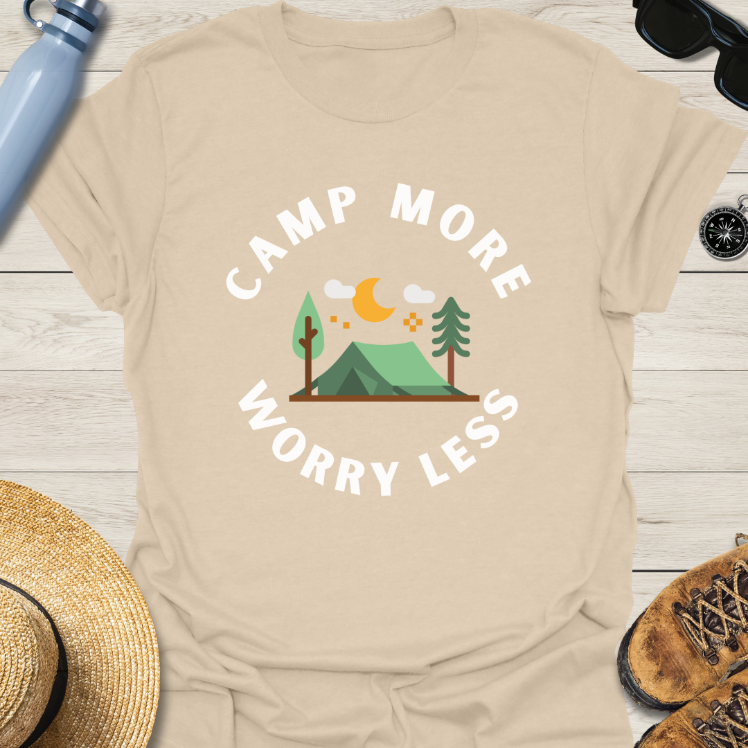 Camp More Worry Less MiniArt T-Shirt