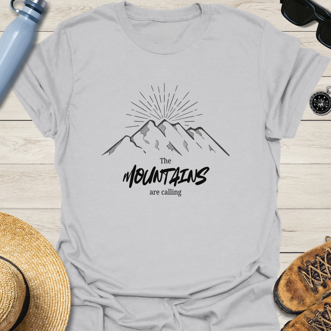 The Mountains Are Calling Sunrise T-Shirt