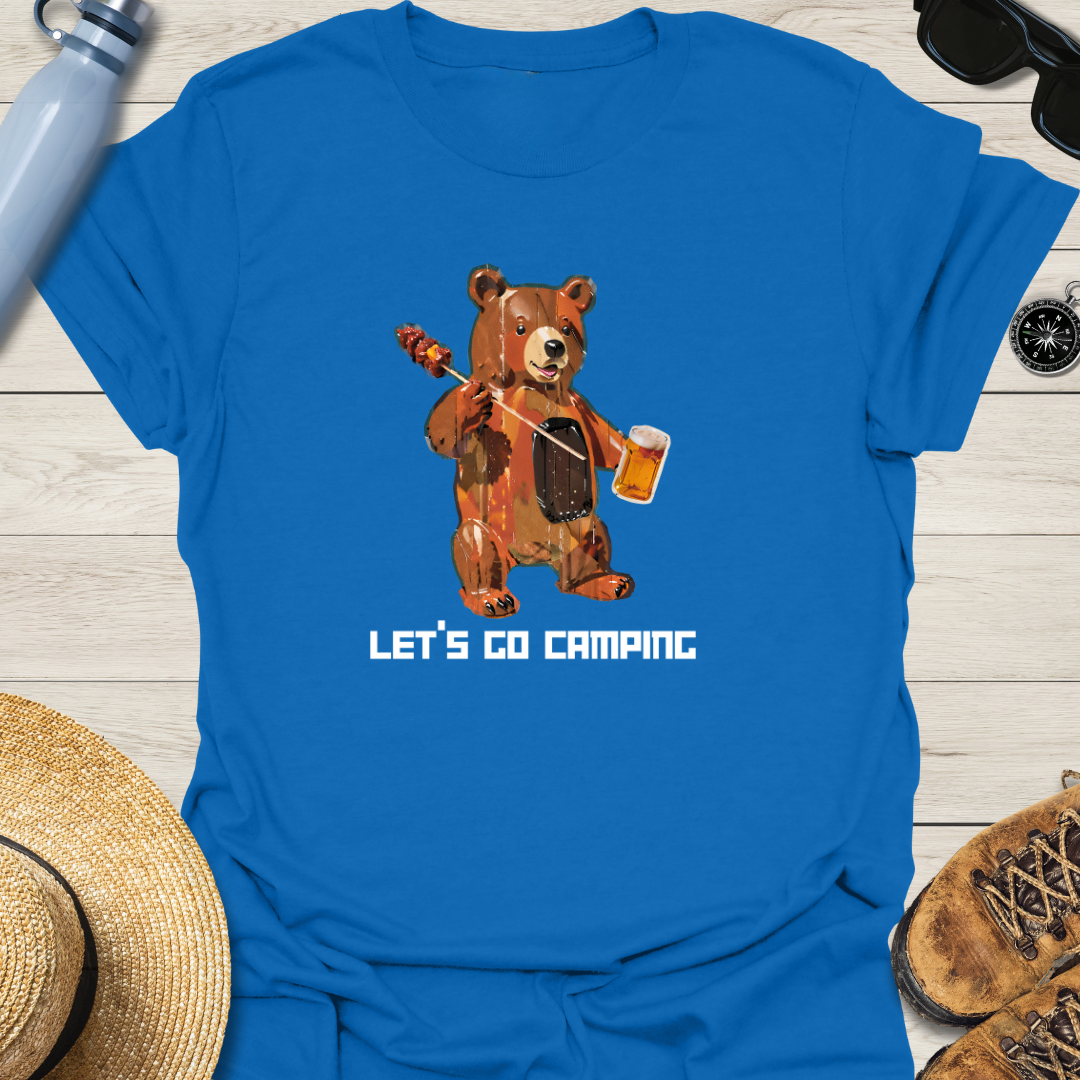 Let's Go Camping Bear T-Shirt