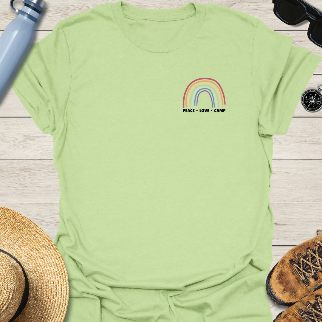 Peace Love Camp Rainbow T-Shirt