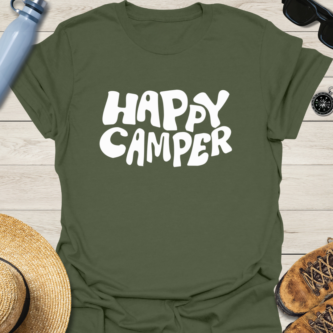 Happy Camper Retro T-Shirt