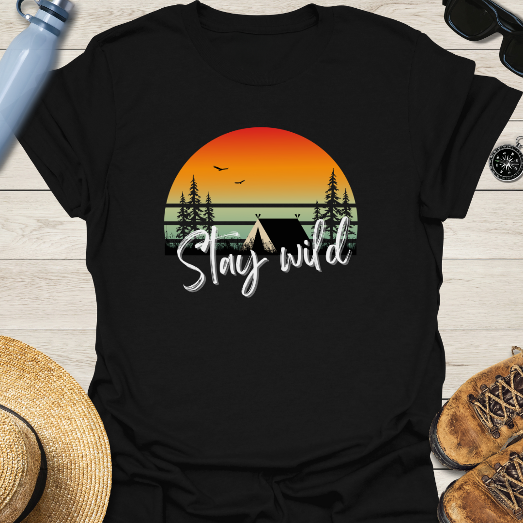 Stay Wild Retro Sunset T-Shirt