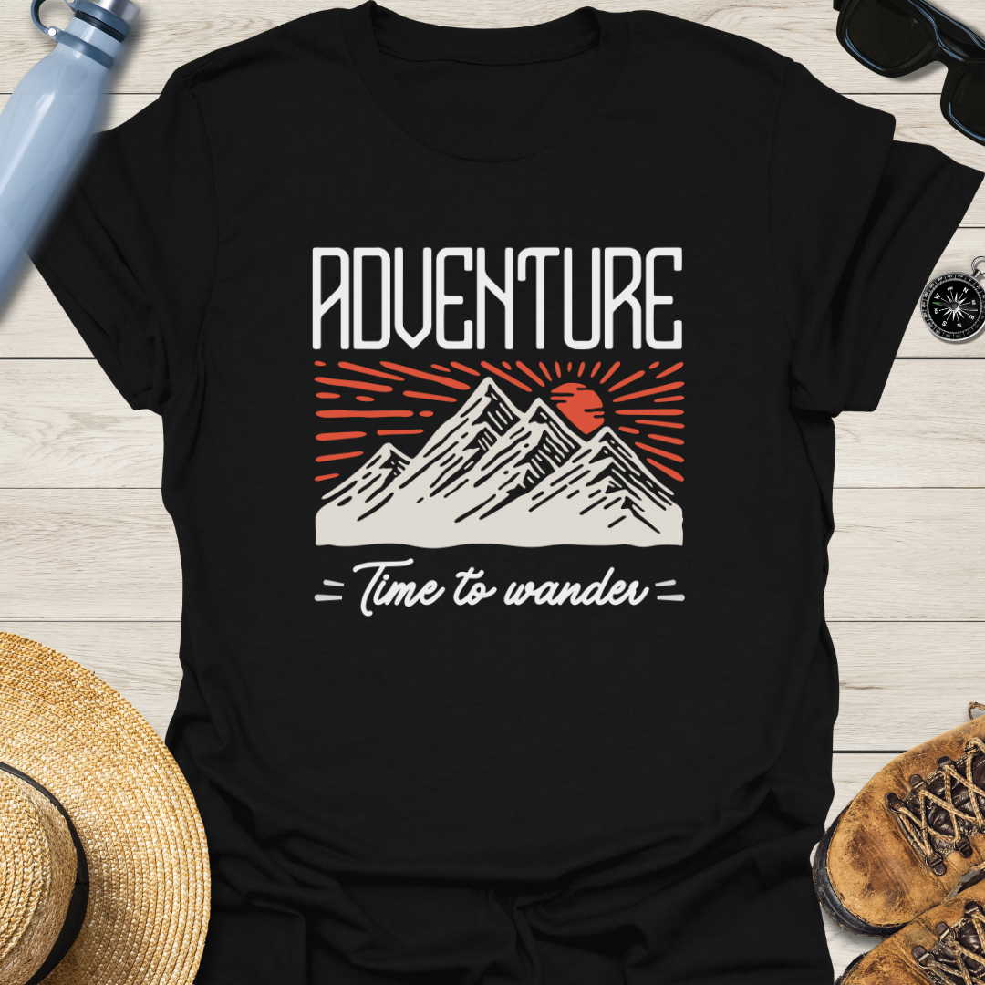 Adventure: Time To Explore Mountains T-Shirt