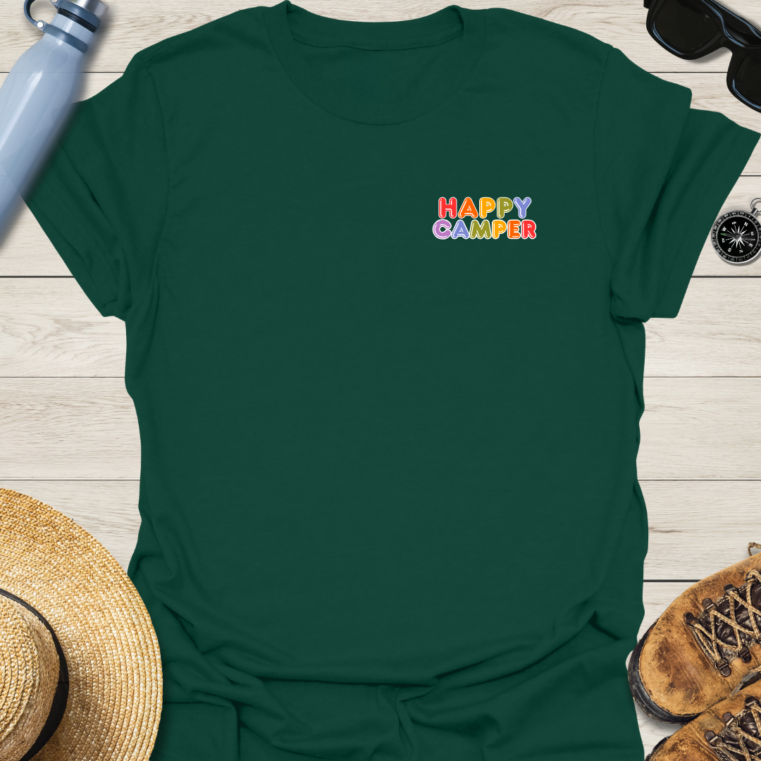 Rainbow Happy Camper T-Shirt