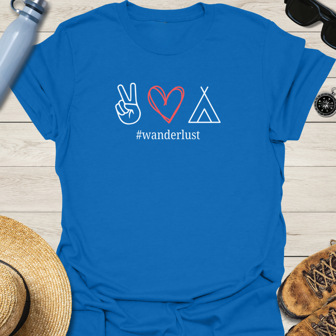 Peace Love Camp Symbols T-Shirt