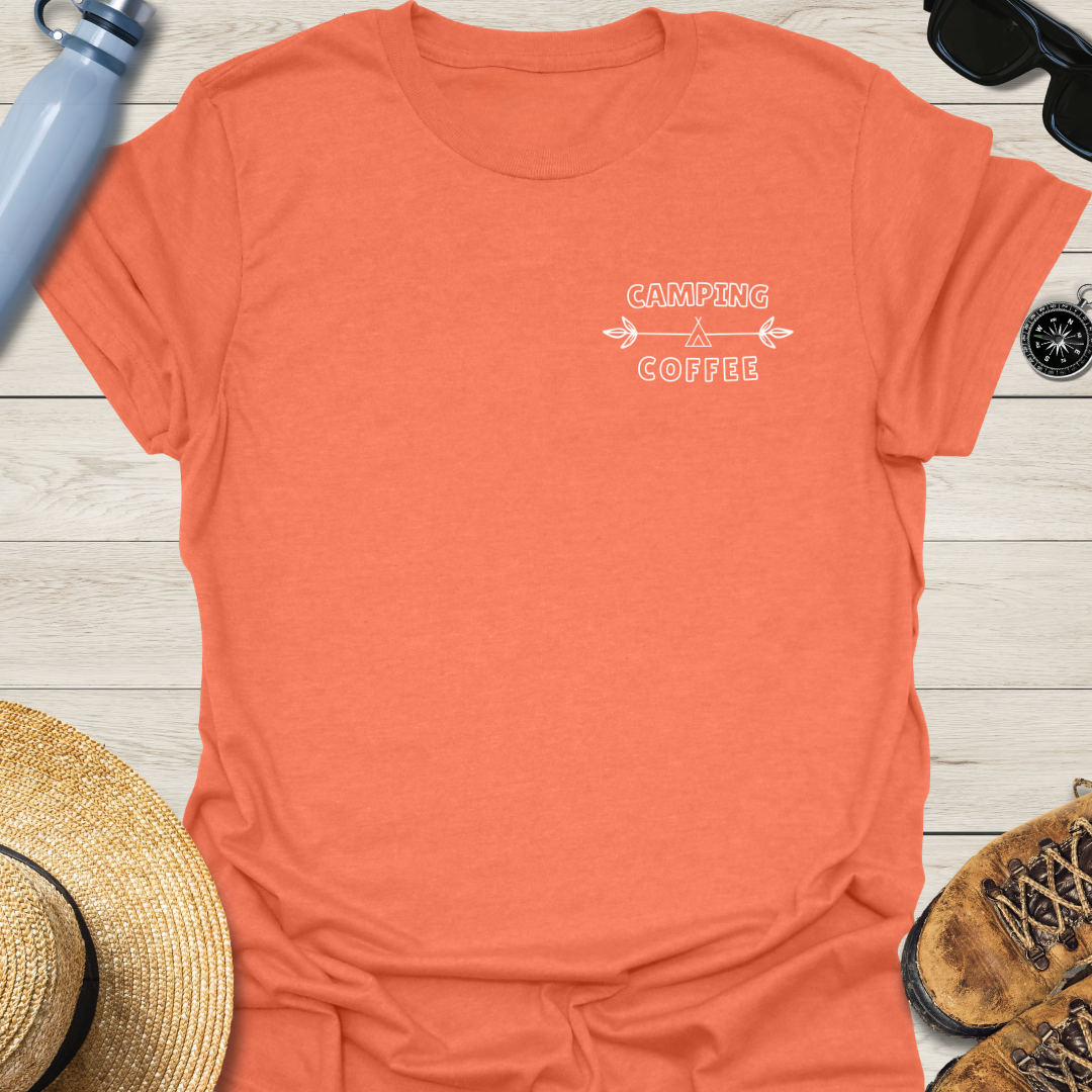 Camping Coffee Vibrant T-Shirt