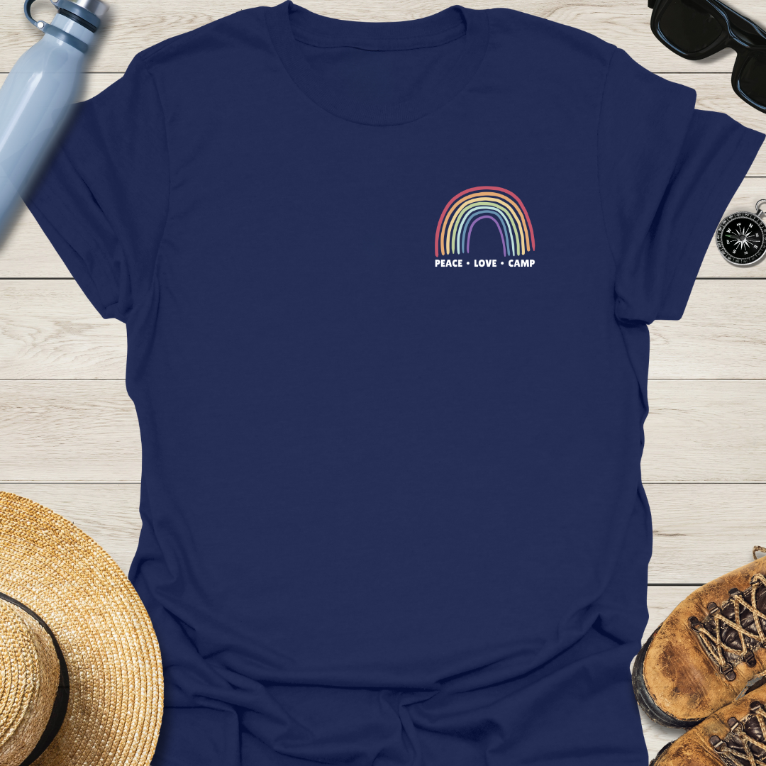 Peace Love Camp Rainbow T-Shirt