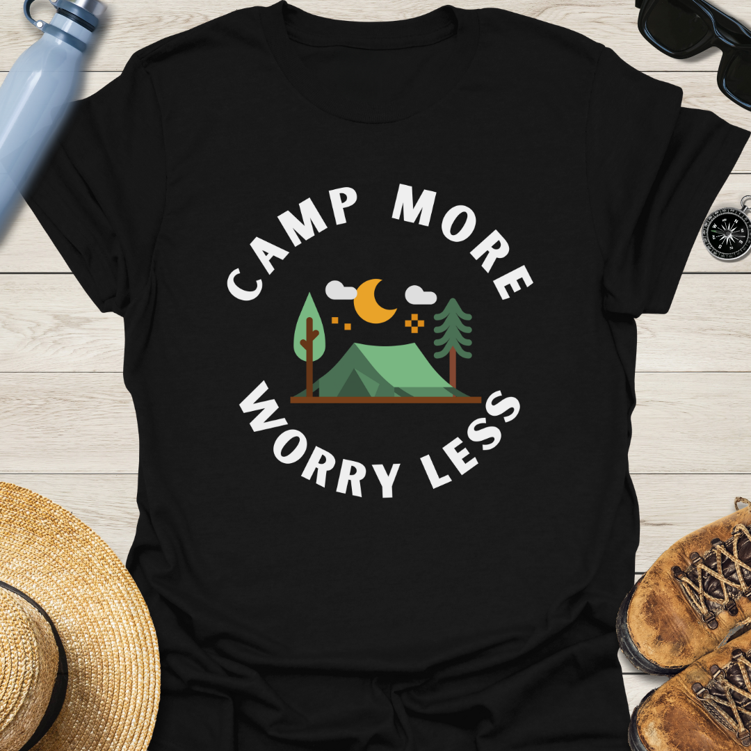 Camp More Worry Less MiniArt T-Shirt