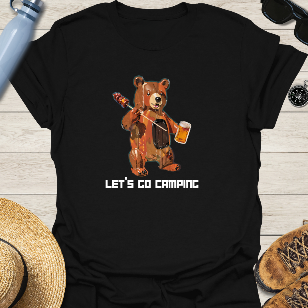 Let's Go Camping Bear T-Shirt