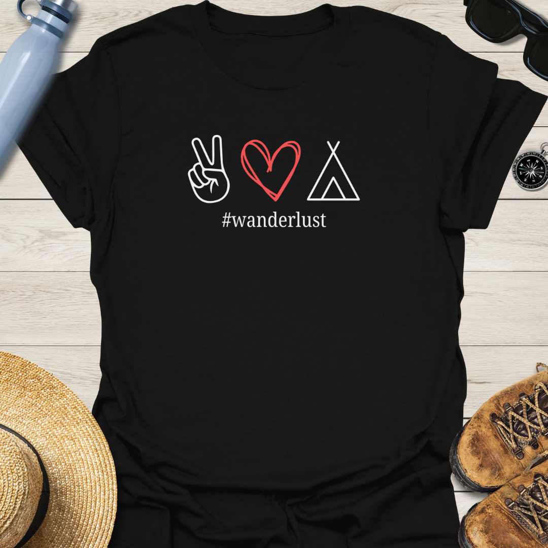 Peace Love Camp Symbols T-Shirt