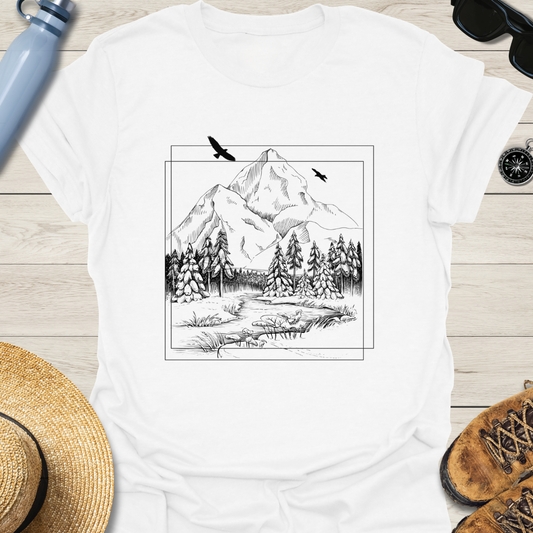 The Little Stream Landscape T-Shirt