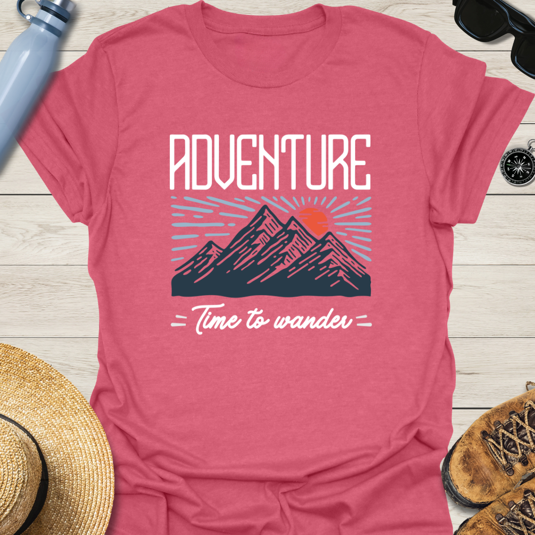 Adventure: Time To Explore Mountains T-Shirt