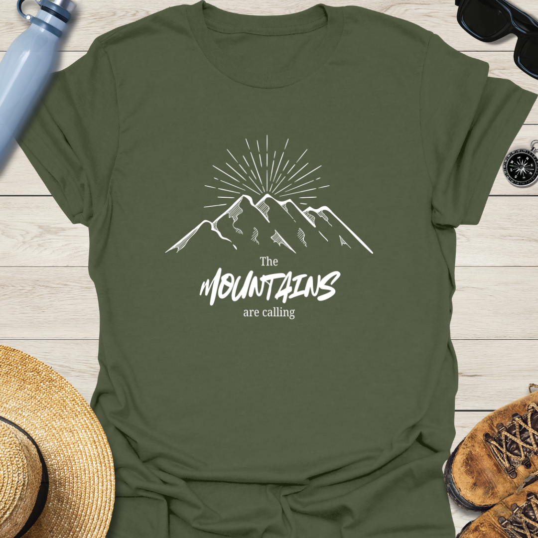 The Mountains Are Calling Sunrise T-Shirt