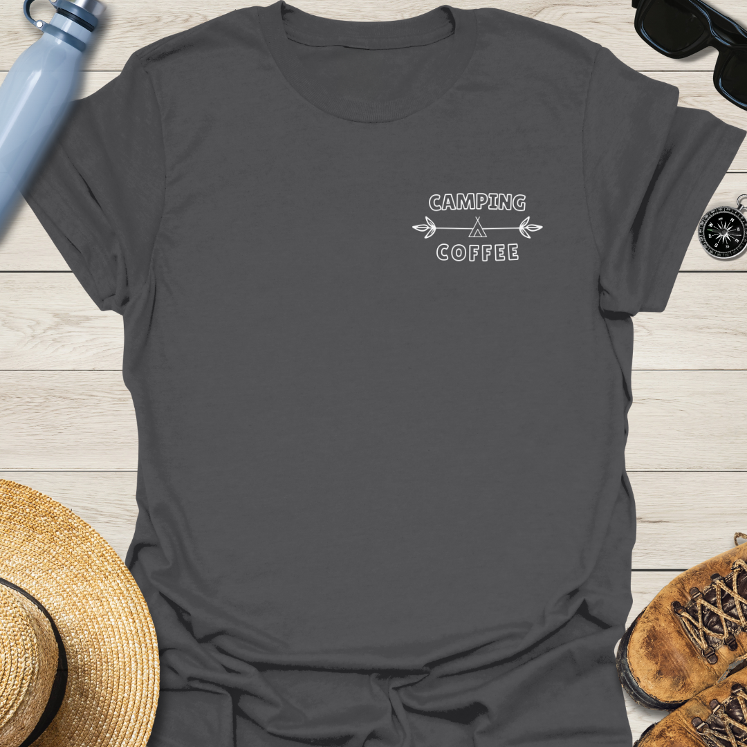 Camping Coffee Vibrant T-Shirt