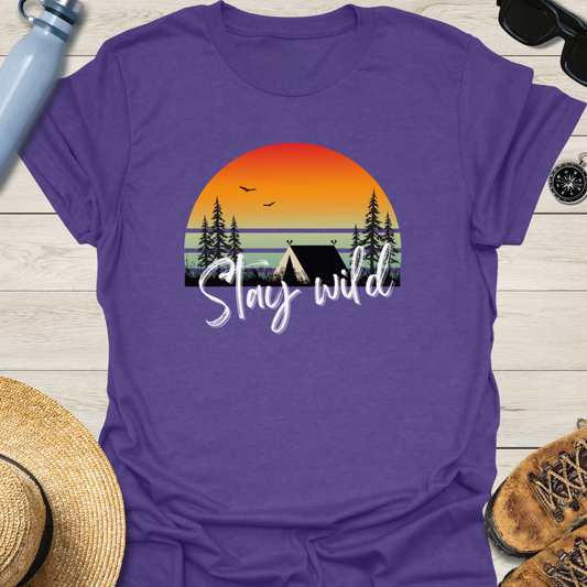 Stay Wild Retro Sunset T-Shirt