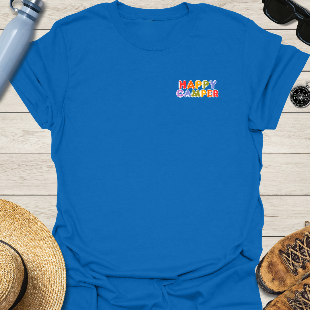 Rainbow Happy Camper T-Shirt