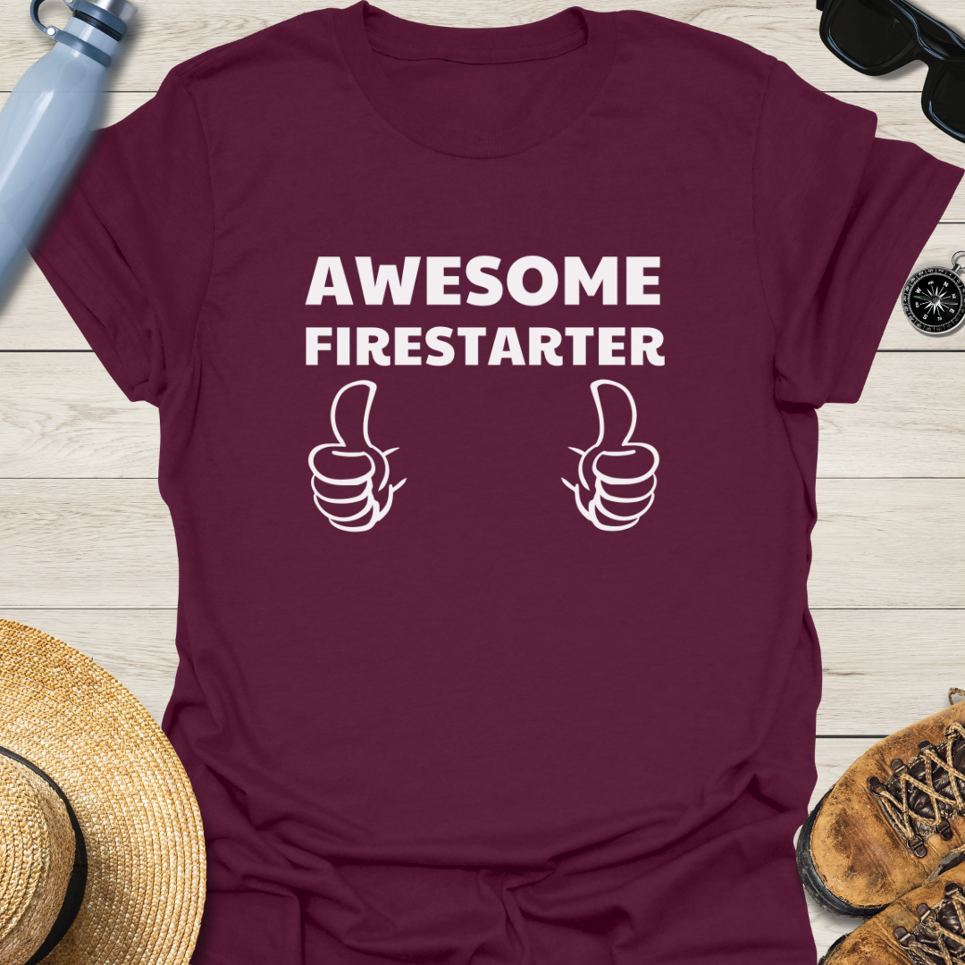 Awesome Firestarter Thumbs-up T-Shirt