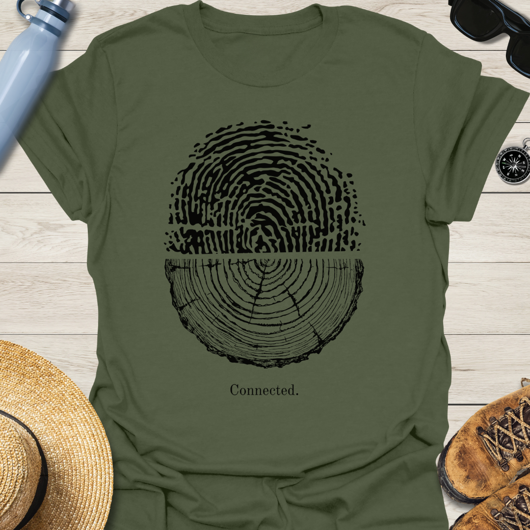 Tree Ring and Fingerprint T-Shirt