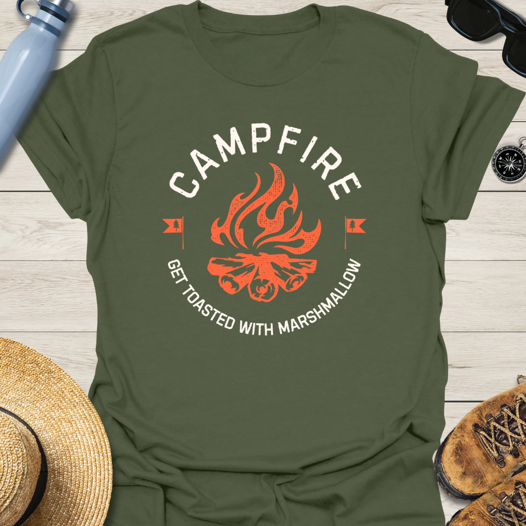 Campfire And Marshmallow T-Shirt