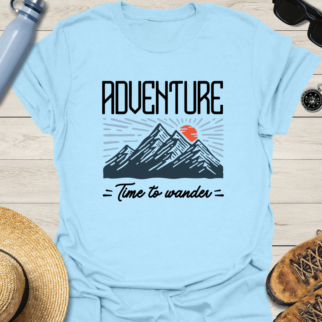 Adventure: Time To Explore Mountains T-Shirt