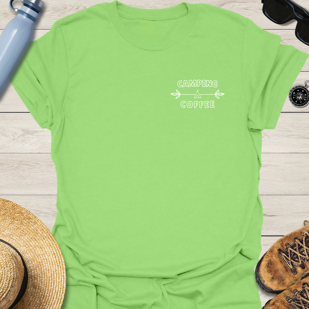 Camping Coffee Vibrant T-Shirt