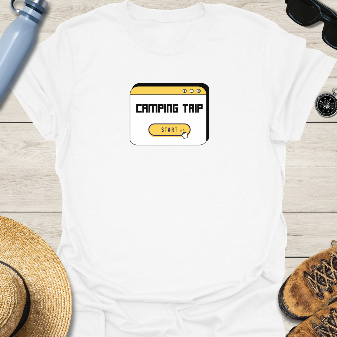 Camping Trip Start Window T-Shirt