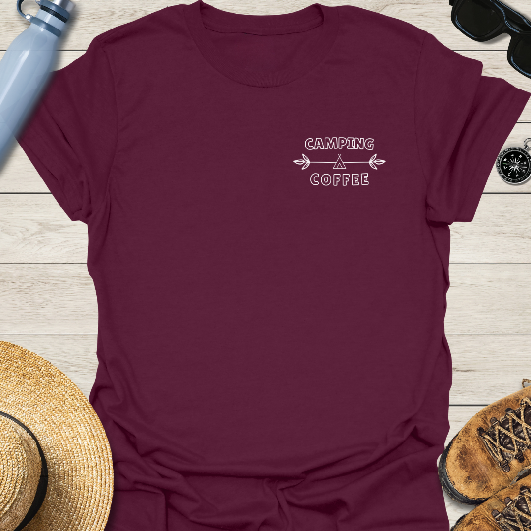 Camping Coffee Vibrant T-Shirt