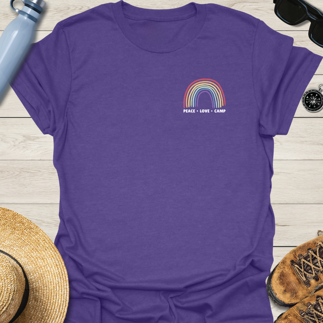 Peace Love Camp Rainbow T-Shirt