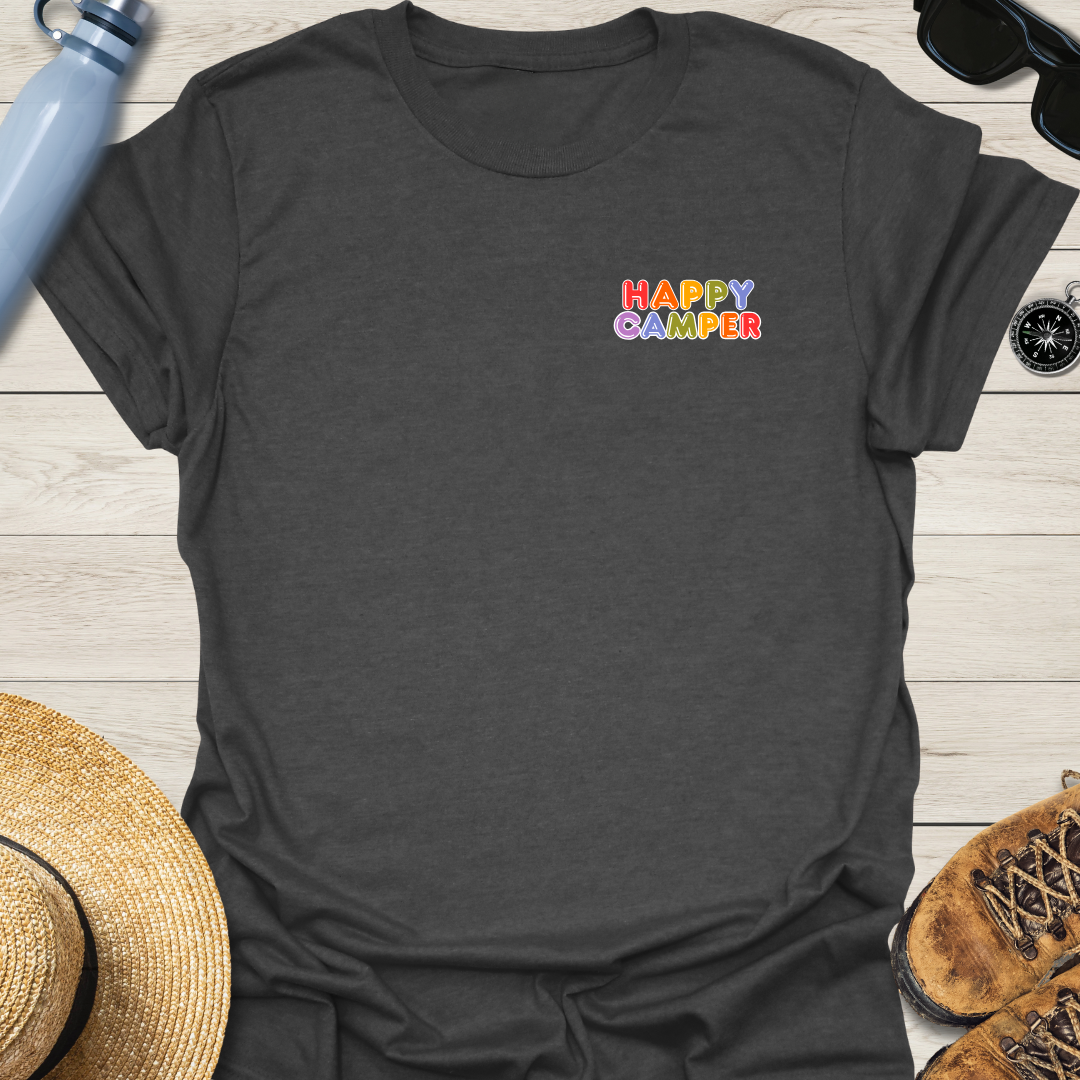 Rainbow Happy Camper T-Shirt