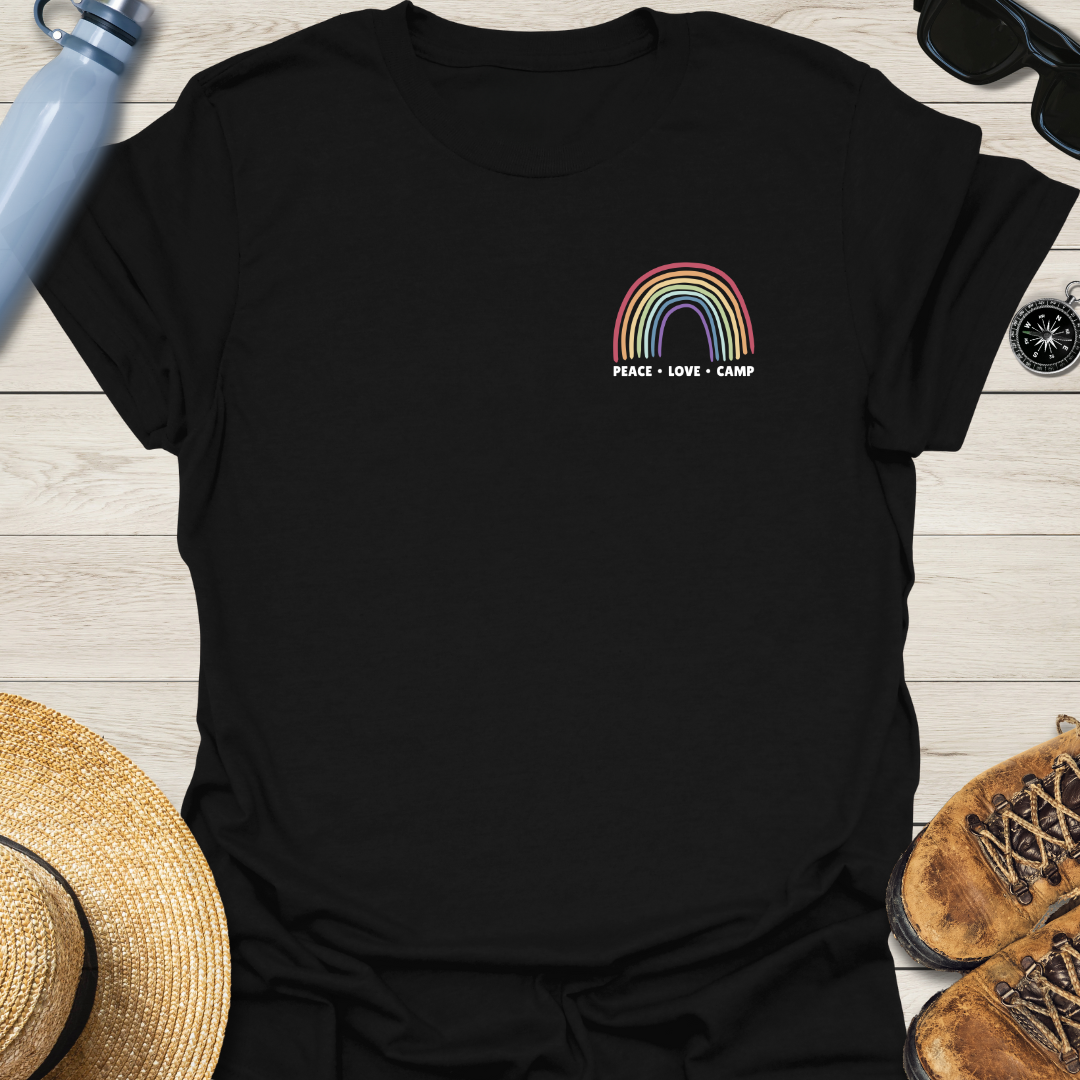 Peace Love Camp Rainbow T-Shirt